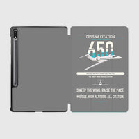 Thumbnail for Cessna Citation 650 - Citation III design on gray samsung tablet tablet case