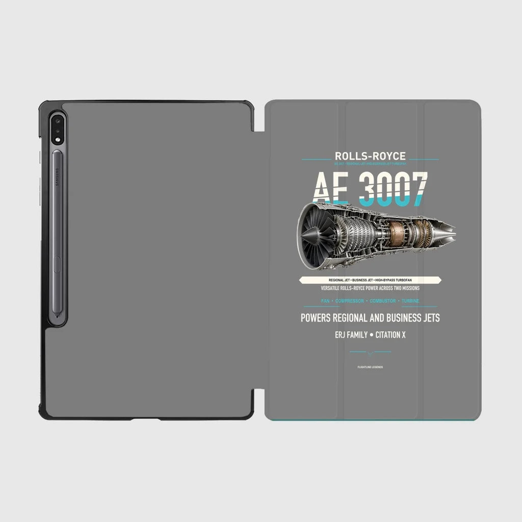 AE 3007 design on gray samsung tablet tablet case