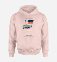 Thumbnail for F-86F SABRE design on pink hoodie single side
