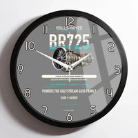 Thumbnail for BR725 design on gray framed wall clock