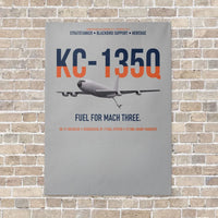 Thumbnail for KC-135Q Blackbird Tanker vertical canvas print - no frame - light gray background