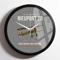 Thumbnail for Nieuport 28C.1 design on gray framed wall clock