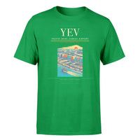 Thumbnail for Inuvik (Mike Zubko) Airport (YEV) T-Shirt single-side front print in Green | inuvik-mike-zubko-airport-yev-double-side-t-shirt