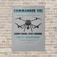 Thumbnail for Draganfly Commander 3XL vertical canvas print - no frame - light gray background