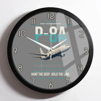 Thumbnail for P-8A Poseidon design on gray framed wall clock
