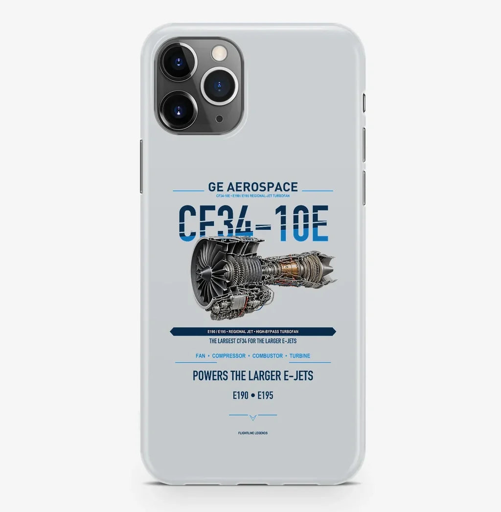 CF34-10E Case ProMax design on light gray iphone case promax