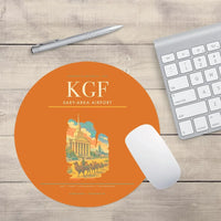 Thumbnail for Sary-Arka Airport (KGF) design on orange round mouse pad
