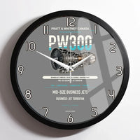 Thumbnail for PW300 design on gray framed wall clock