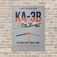 Thumbnail for KA-3B Skywarrior vertical canvas print - no frame - light gray background