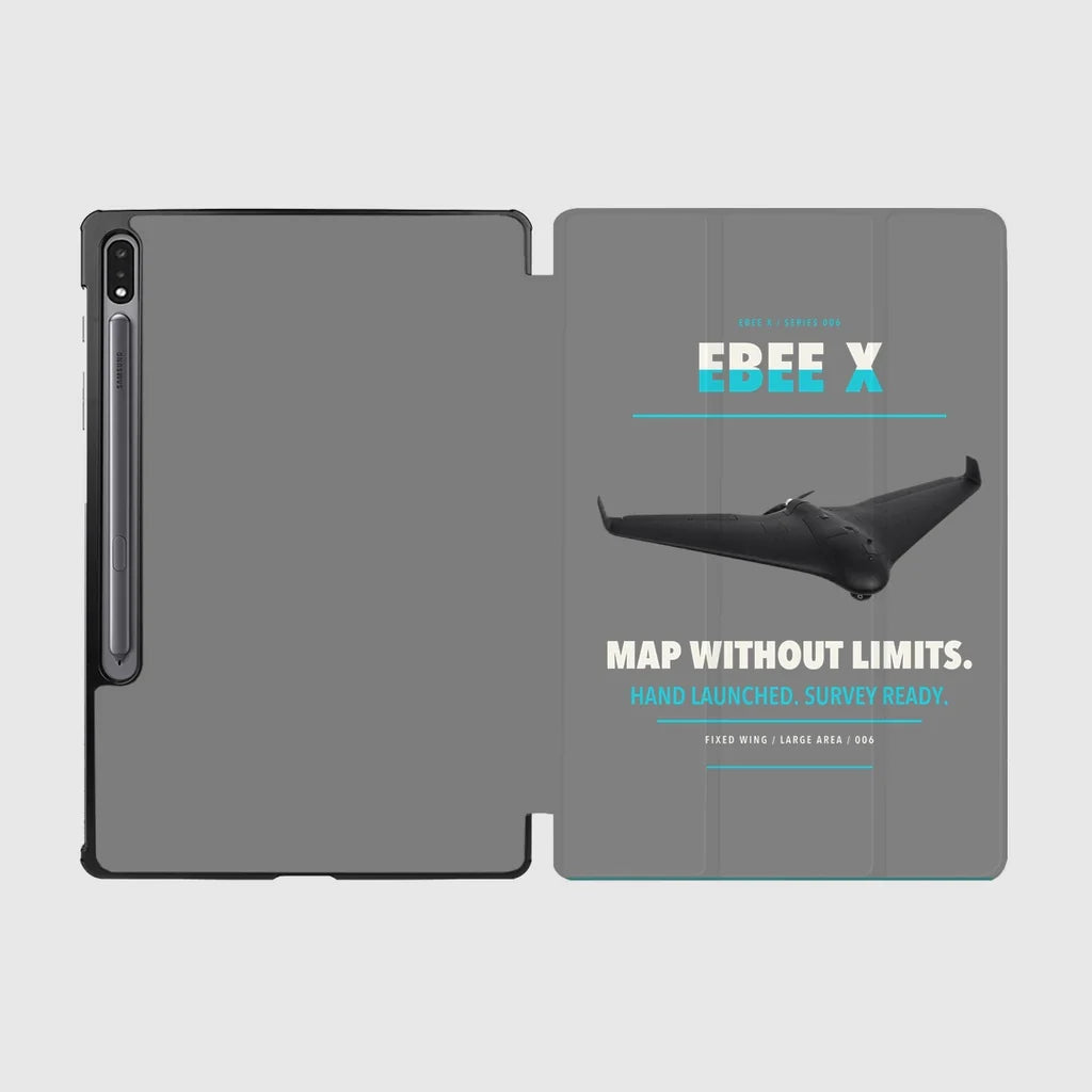 AgEagle eBee X design on gray samsung tablet tablet case