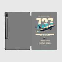 Thumbnail for Boeing 737-700 NG design on gray samsung tablet tablet case