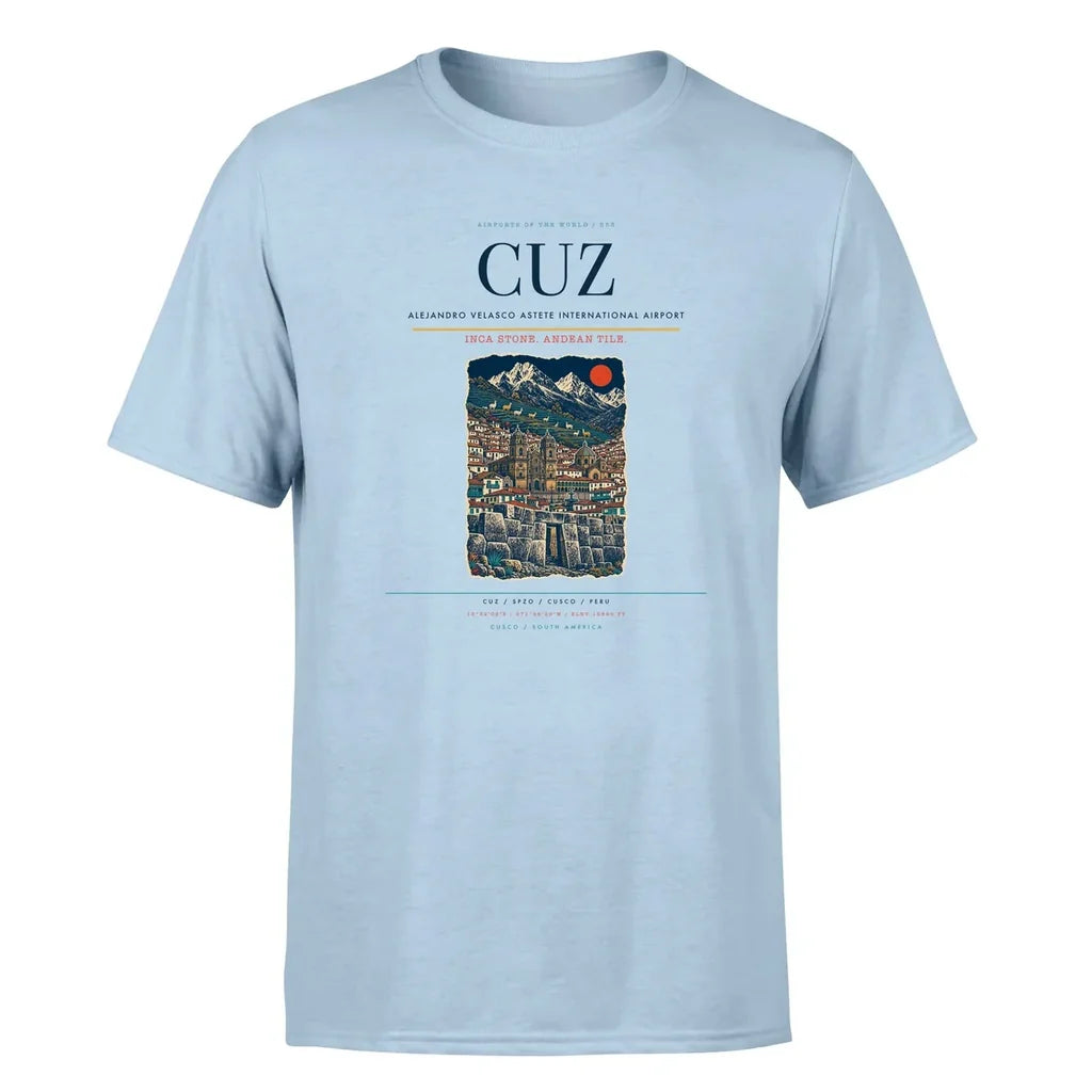 Cusco Airport (CUZ) Premium T-Shirt Light Blue