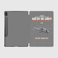 Thumbnail for Leonardo AW101 Merlin HM2 design on gray samsung tablet tablet case