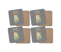 Thumbnail for Toyama Airport (TOY) design on gray 4 pieces set coaster