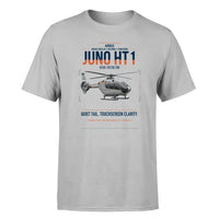 Thumbnail for Airbus H135 Juno HT1 design on light gray t-shirt, single-side print
