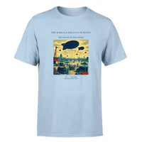 Thumbnail for VINTAGE G4521 - The Barrage Balloon Morning - Premium T-Shirt design on lightblue premium t shirt