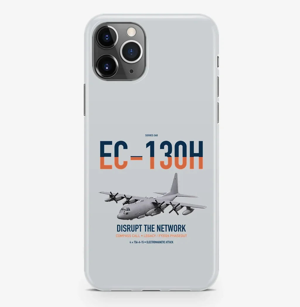 EC-130H Compass Call design on light gray magsafe iphone case, for iPhone Pro Max