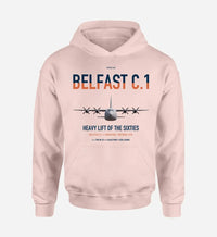 Thumbnail for Short Belfast C.1 design on pink double-side hoodie, single-side print