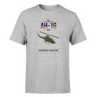Thumbnail for Bell AH-1G Cobra design on light gray t-shirt, single-side print