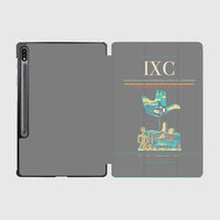 Thumbnail for Shaheed Bhagat Singh International Airport (IXC) design on gray samsung tablet tablet case