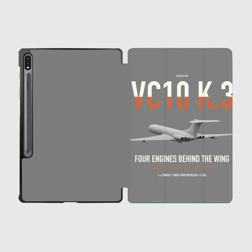 Vickers VC10 K.3 design on gray samsung tablet tablet case