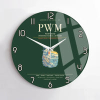 Thumbnail for Portland International Jetport PWM Wall-Clock No-Frame - Dark Green