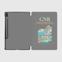 Thumbnail for Grenoble-Isère Airport (GNB) design on gray samsung tablet tablet case