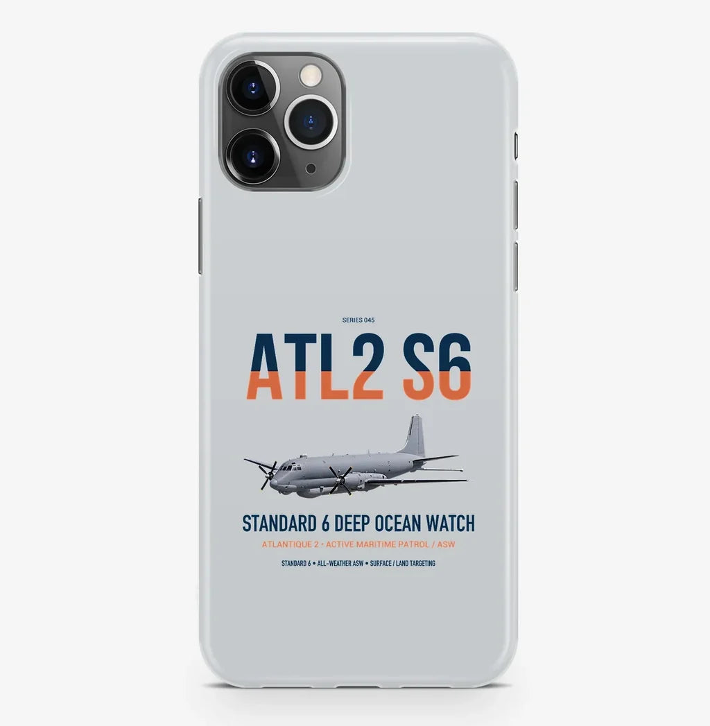 Atlantique 2 Standard 6 design on light gray magsafe iphone case, for iPhone Pro Max