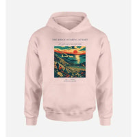 Thumbnail for VINTAGE G4475 - The Ridge Soaring Sunset - Premium Hoodie design on pink premium