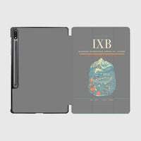Thumbnail for Bagdogra International Airport (IXB) design on gray samsung tablet tablet case