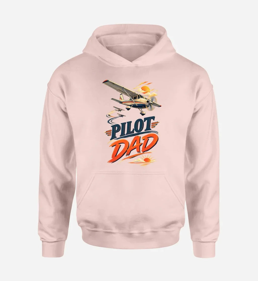 SIGNAL 612 - Pilot Dad design on pink hoodie single side