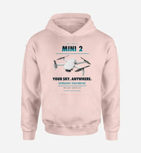 Thumbnail for DJI Mini 2 design on pink hoodie single side