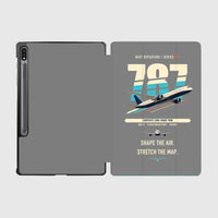 Thumbnail for Boeing 787-9 Dreamliner design on gray samsung tablet tablet case