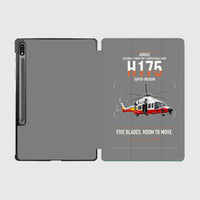 Thumbnail for Airbus H175 design on gray samsung tablet tablet case