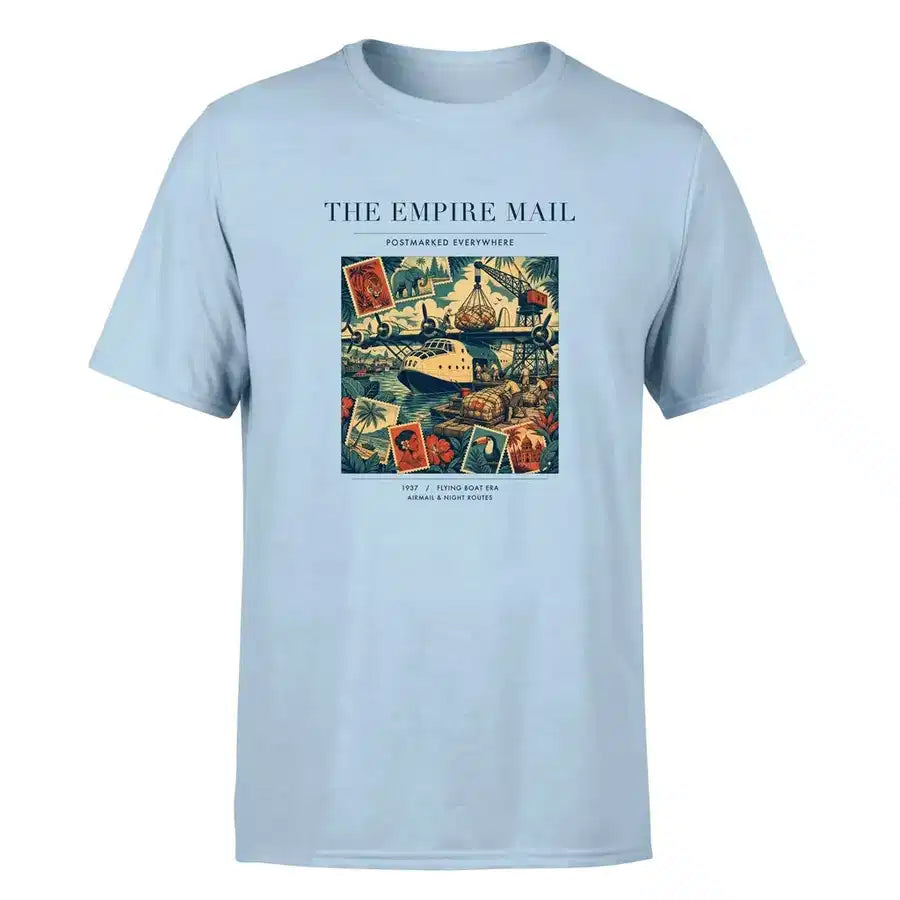 VINTAGE G4073 - The Empire Mail - Premium T-Shirt design on lightblue premium t shirt