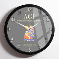 Thumbnail for Malaga-Costa del Sol Airport AGP Wall-Clock Framed - Gray