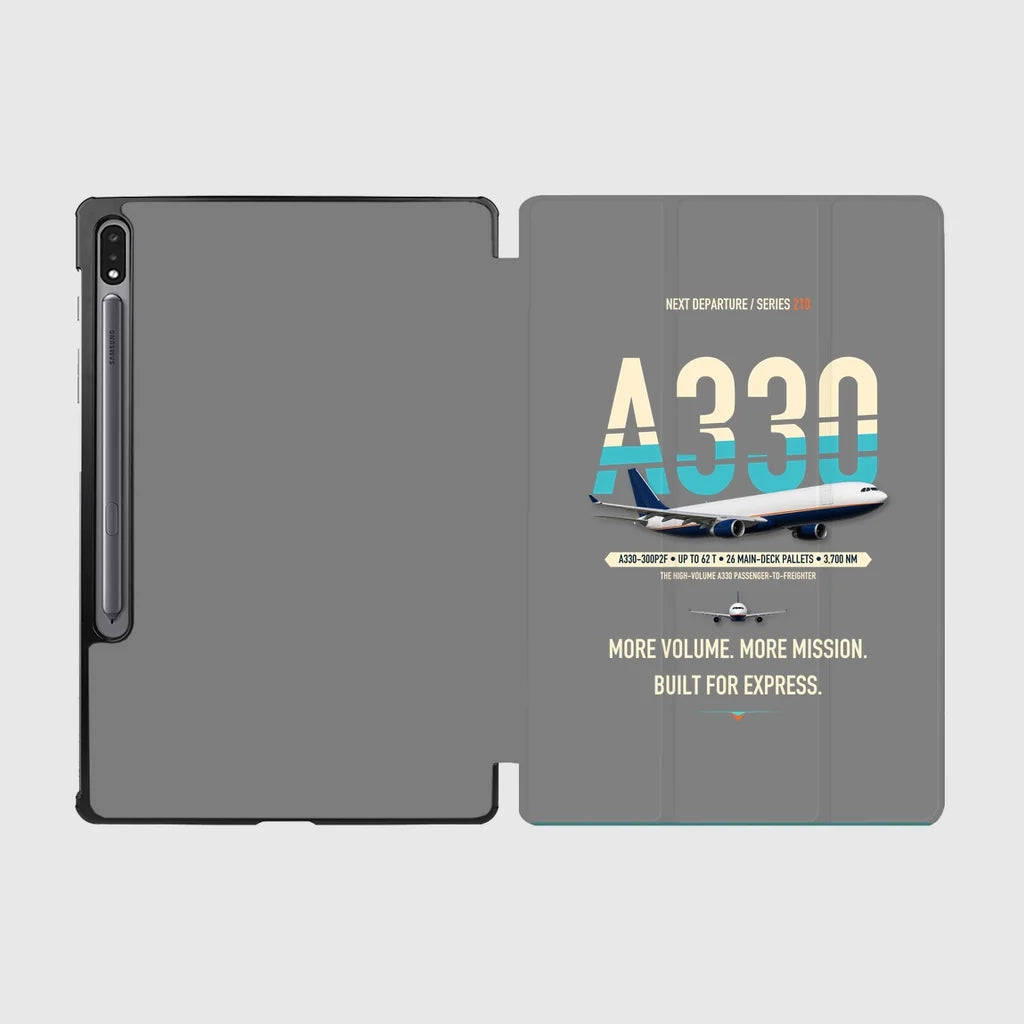 Airbus A330-300P2F design on gray samsung tablet tablet case