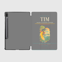 Thumbnail for Mozes Kilangin Airport (TIM) design on gray samsung tablet tablet case