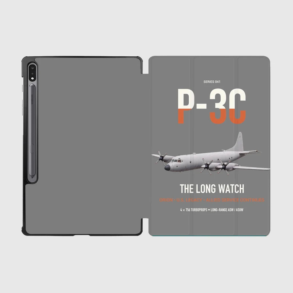 P-3C Orion design on gray samsung tablet tablet case