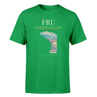Thumbnail for Manas International Airport (FRU) T-Shirt single-side front print in Green | manas-international-airport-fru-double-side-t-shirt
