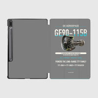 Thumbnail for GE90-115B design on gray samsung tablet tablet case