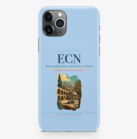 Thumbnail for Nicosia Airport (ECN) design on light blue iPhone 16 Pro MagSafe case