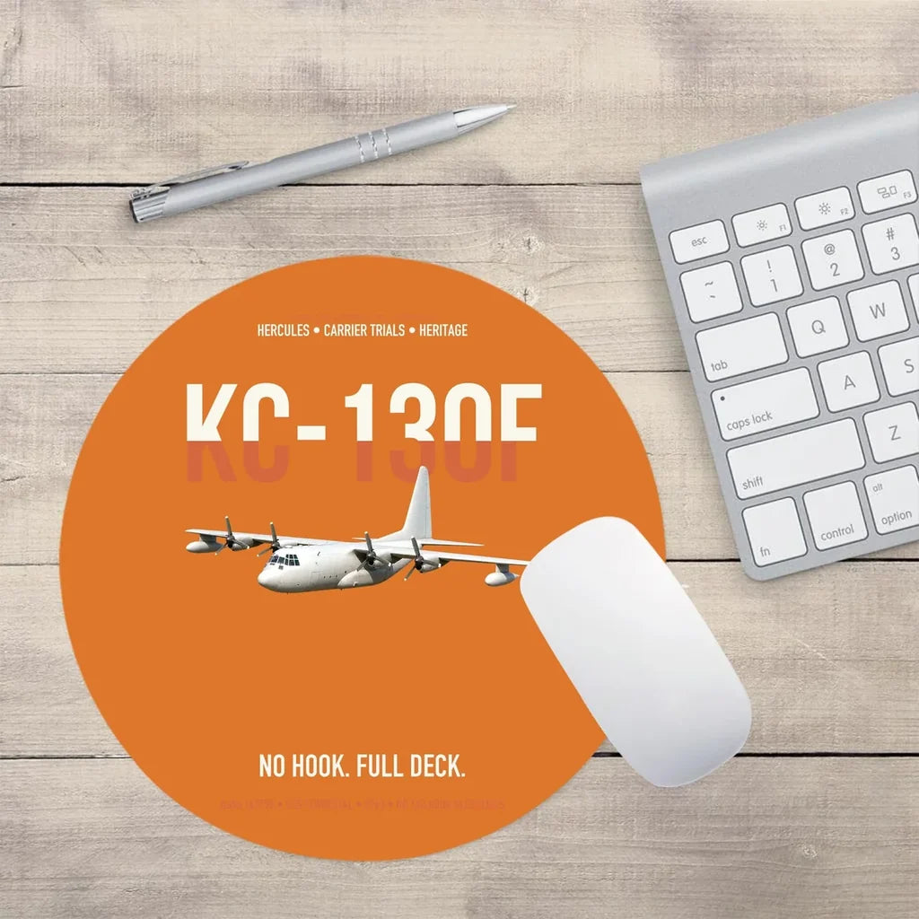 KC-130F BuNo 149798 design on orange round mouse pad