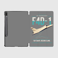 Thumbnail for F4D-1 Skyray design on gray samsung tablet tablet case