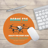 Thumbnail for DJI Agras T25 design on orange round mouse pad