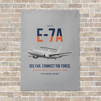 Thumbnail for E-7A Wedgetail vertical canvas print - no frame - light gray background