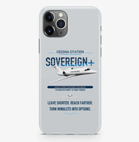 Thumbnail for Cessna Citation Sovereign+ design on light gray magsafe iphone case, for iPhone Pro Max