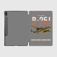 Thumbnail for B-25J Mitchell design on gray samsung tablet tablet case