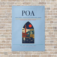 Thumbnail for Porto Alegre - Salgado Filho International Airport POA - Canvas No Frame - Light Blue
