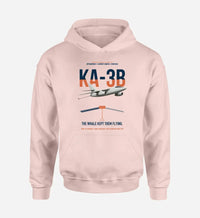 Thumbnail for KA-3B Skywarrior design on pink double-side hoodie, single-side print